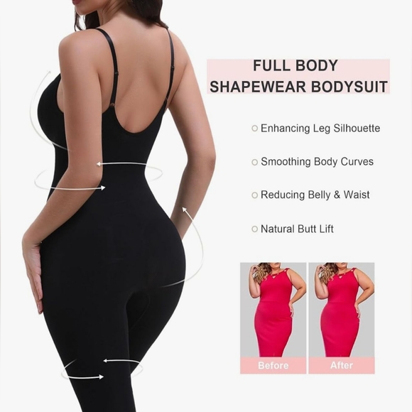 Shaping bodysuit with tummy control and adjustable full-body straps  XL - Picture 8 of 8